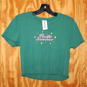 NWT Pacsun "Pacific Sunwear" Baby Tee - Size M - 100% Cotton